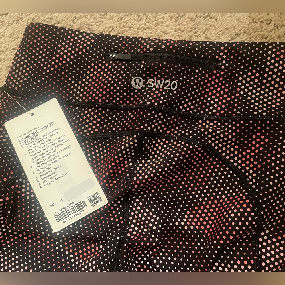 Lululemon Speed MR tights 28 inch - Seawheeze 2020 reflective